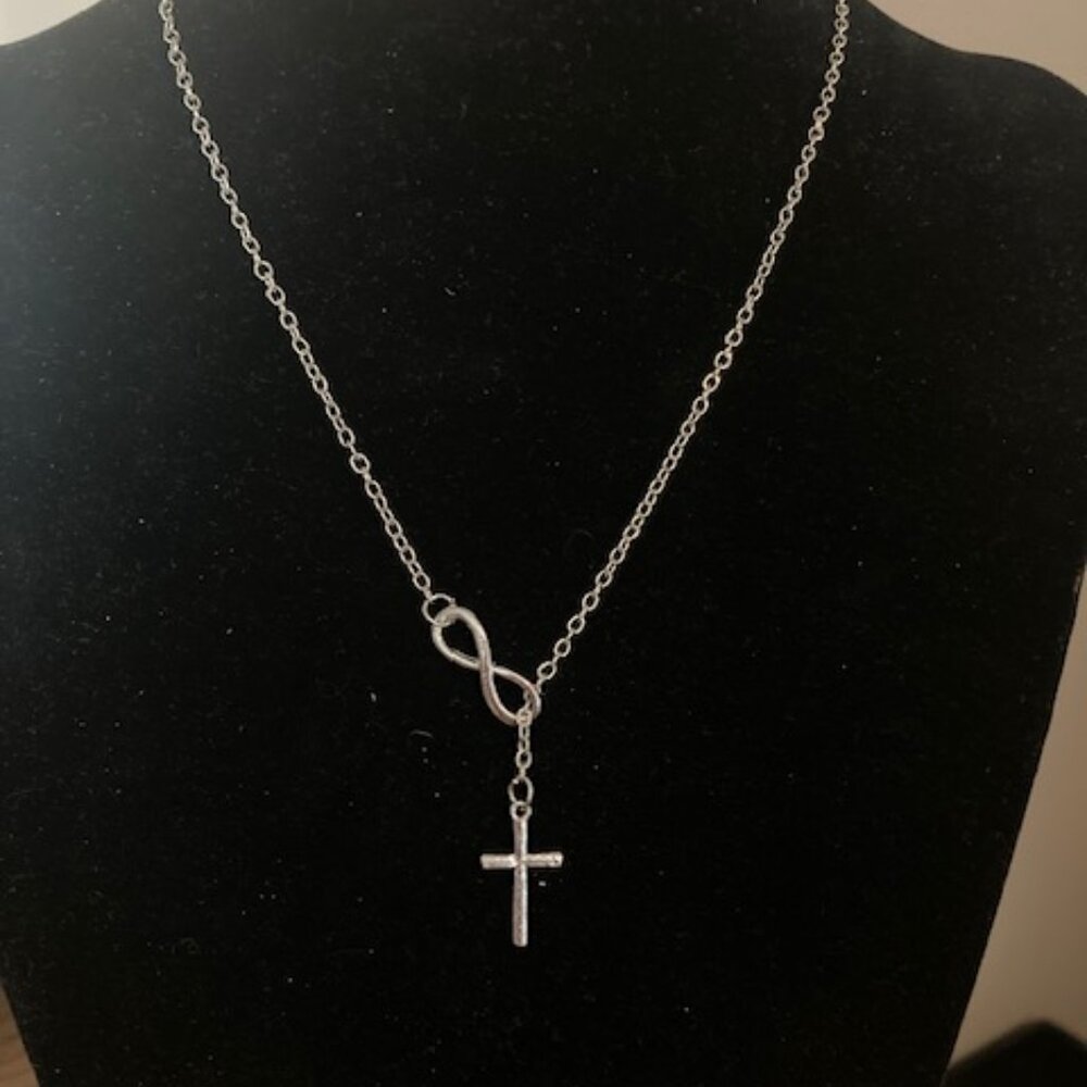 Cute Cross/Infinity Necklace